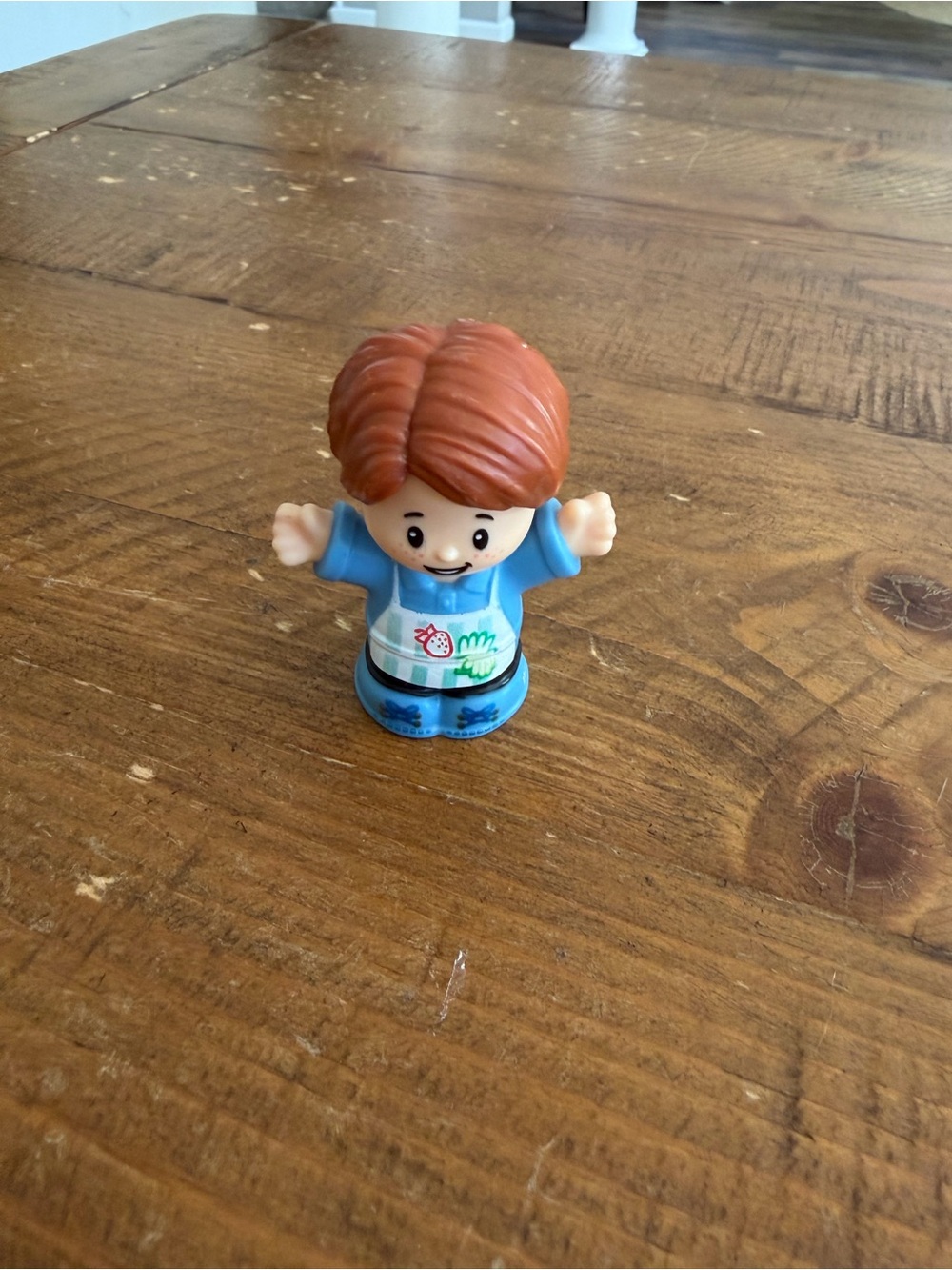 Fisher Price Little People grocery store worker as is